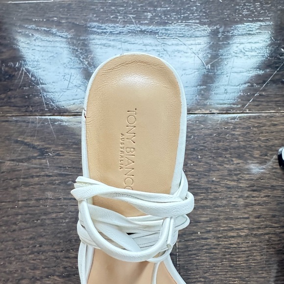 Tony Bianco White Lace Up Tie Heels - Picture 4 of 10